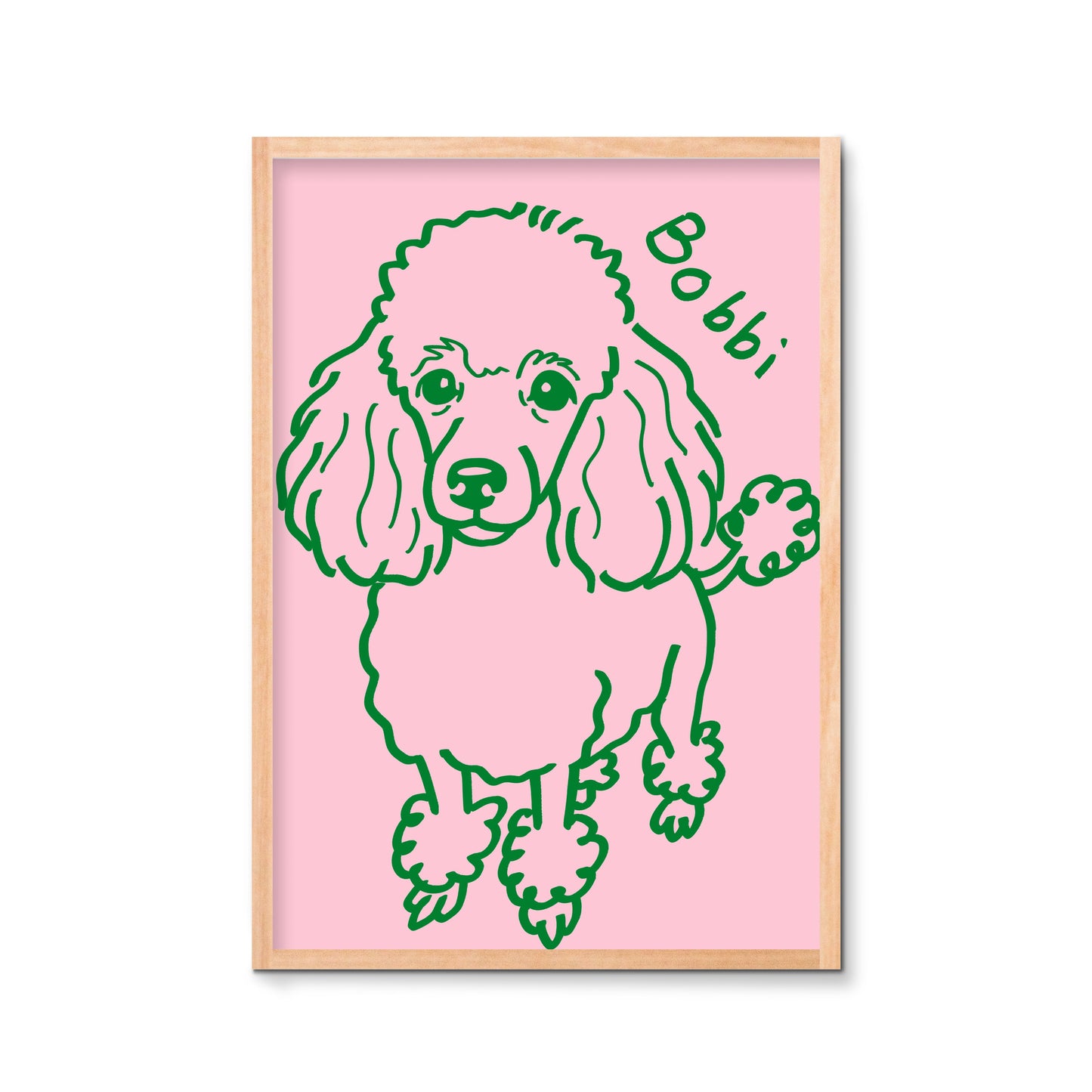Personalized Modern Retro Pet Poster