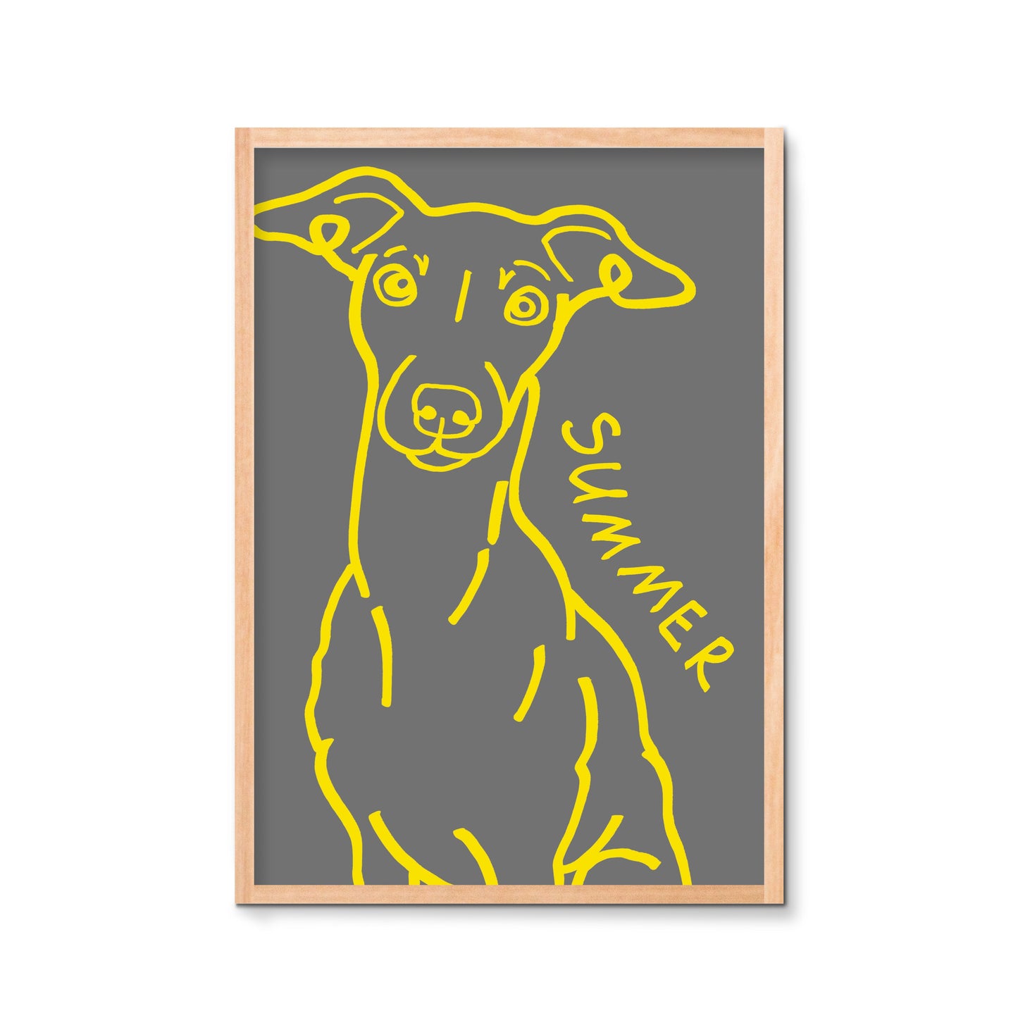 Personalized Modern Retro Pet Poster