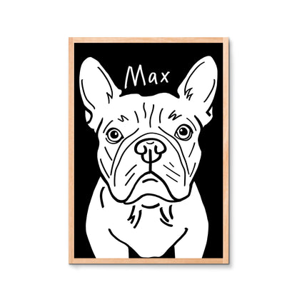 Personalized Modern Retro Pet Poster