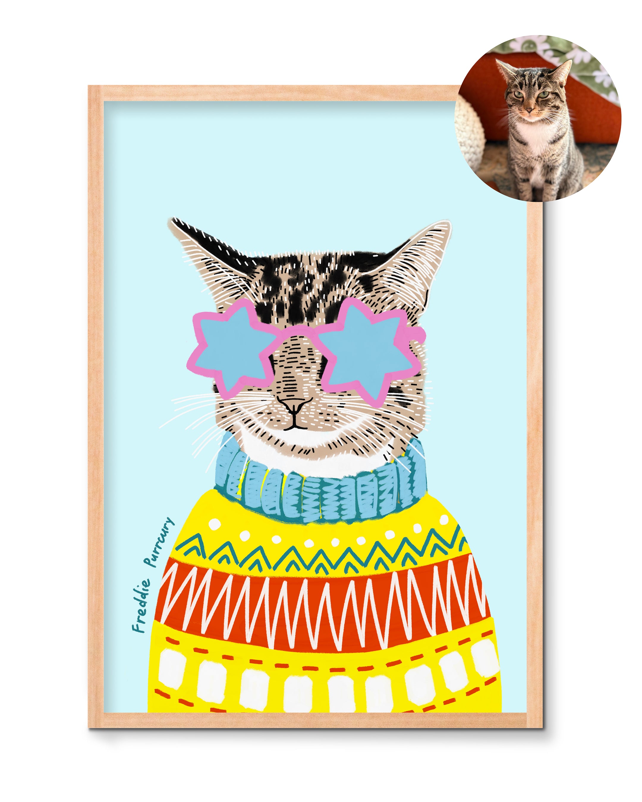 Personalized Pop Art Pet Portrait