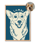 Personalized Modern Retro Pet Poster