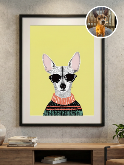 Personalized Funky Pet Portrait